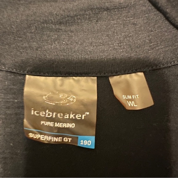 Icebreaker Women’s Super Fine Merino 190 Slim Fit Quarter Zip Base Layer Large - Picture 3 of 6